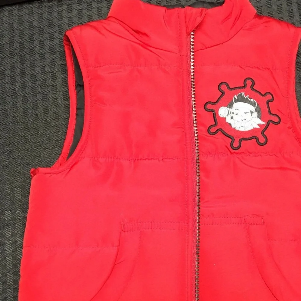 Disney Sleeveless Red Pirate Jake Vest 2T